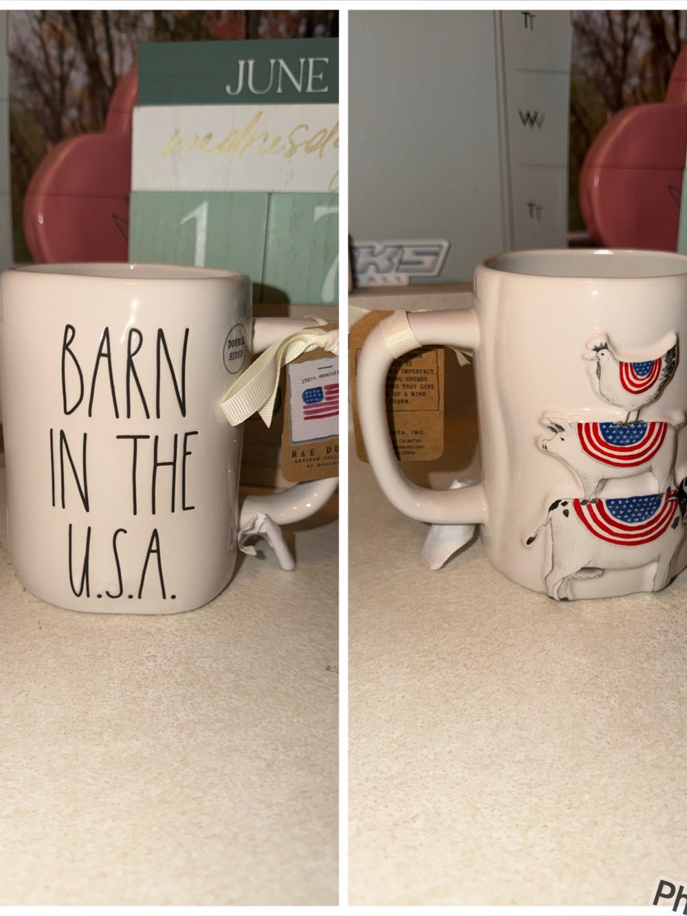 Rae dunn barn in the USA mug